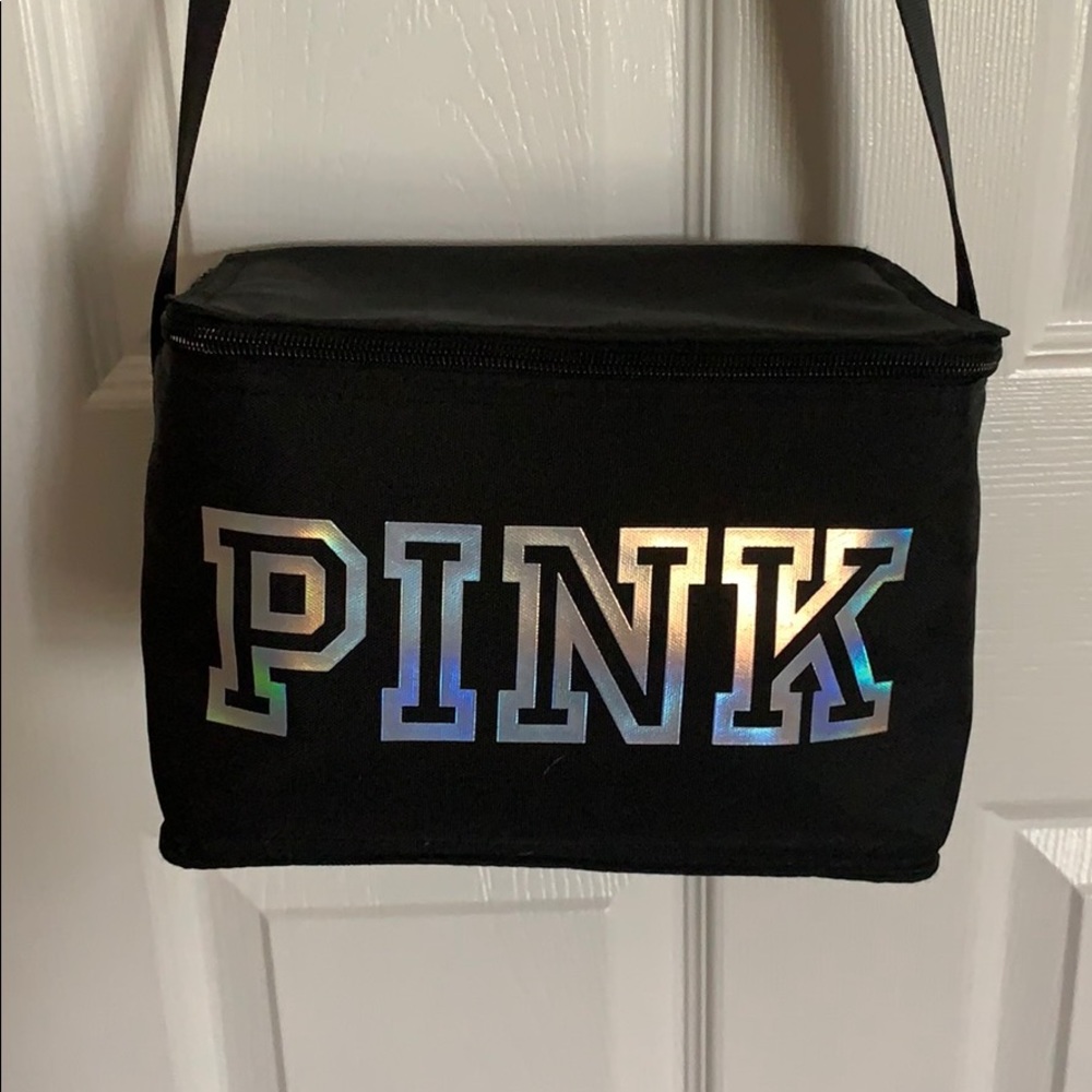 PINK long strap lunch bag